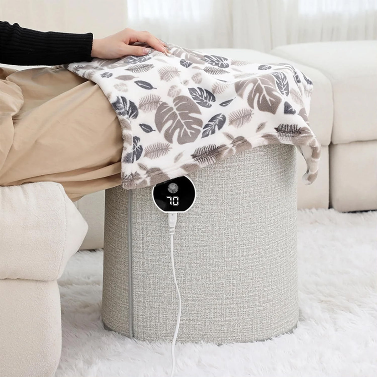 ¡Adiós Pies Fríos! Calentador Plegable y Regulable - Osco ThermoPro