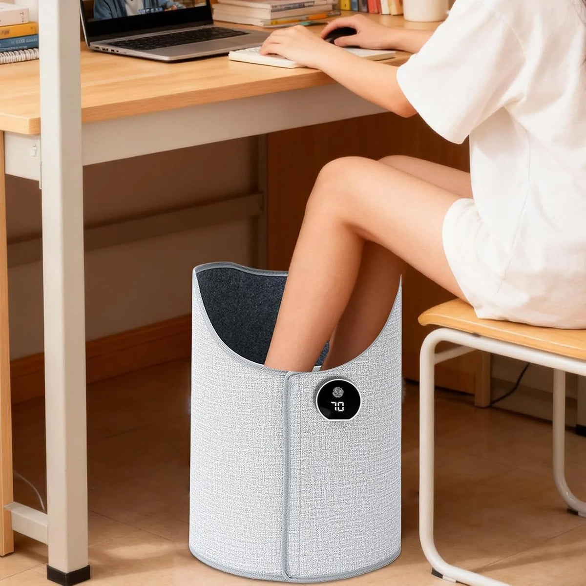¡Adiós Pies Fríos! Calentador Plegable y Regulable - Osco ThermoPro